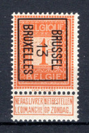 PRE37B MNH** 1913 - BRUSSEL 13 BRUXELLES - Typografisch 1912-14 (Cijfer-leeuw)