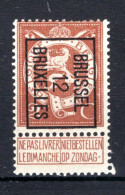 PRE33B MNH** 1912 - BRUSSEL 12 BRUXELLES - Tipo 1912-14 (Leoni)