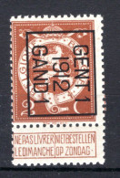 PRE34B MNH** 1912 - GENT I 1912 GAND I  - Tipo 1912-14 (Leoni)