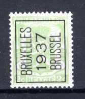 PRE321A MNH** 1937 - BRUXELLES 1937 BRUSSEL  - Typos 1936-51 (Petit Sceau)