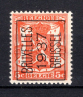 PRE324A MNH** 1937 - BRUXELLES 1937 BRUSSEL  - Typo Precancels 1936-51 (Small Seal Of The State)