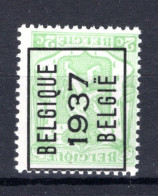 PRE319A MNH** 1937 - BELGIQUE 1937 BELGIE - Typografisch 1936-51 (Klein Staatswapen)