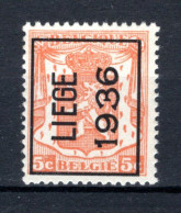 PRE311A MNH** 1936 - LIEGE 1936 - Typografisch 1936-51 (Klein Staatswapen)