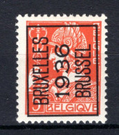 PRE302A MNH** 1936 - BRUXELLES 1936 BRUSSEL  - Typos 1932-36 (Cérès Et Mercure)