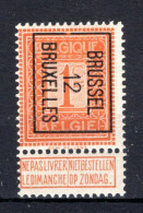PRE29B MNH** 1912 - BRUSSEL 12 BRUXELLES - Sobreimpresos 1912-14 (Leones)