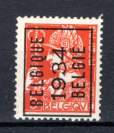 PRE278A MNH** 1934 - BELGIQUE 1934 BELGIE - Typografisch 1932-36 (Ceres En Mercurius)
