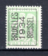 PRE276A MNH** 1934 - BRUXELLES 1934 BRUSSEL  - Typo Precancels 1932-36 (Ceres And Mercurius)
