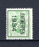 PRE269B MNH** 1934 - ANTWERPEN 1934  - Typografisch 1929-37 (Heraldieke Leeuw)