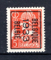 PRE261B MNH** 1933 - BELGIQUE 1933 BELGIE - Typos 1932-36 (Cérès Und Mercure)
