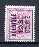 PRE249A MNH** 1931 - BELGIQUE 1931 BELGIE - Typografisch 1929-37 (Heraldieke Leeuw)