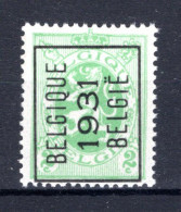 PRE245A MNH** 1931 - BELGIQUE 1931 BELGIE - Typos 1929-37 (Lion Héraldique)