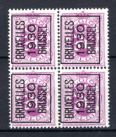 PRE243A MNH** 1930 - BRUXELLES 1930 BRUSSEL (4 Stuks)  - Typografisch 1929-37 (Heraldieke Leeuw)