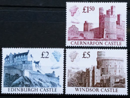 INGLATERRA - IVERT 1341+1342+1343 NUEVOS ** - BASICOS CASTILLOS BRITANICOS AÑO - Unused Stamps