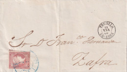 CARTA  1860 TRUJILLO  A ZAFRA - Storia Postale