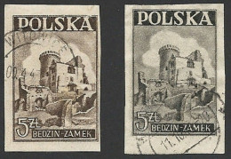 Polen 1946, Mi.-Nr. 441 A+b, Gestempelt - Used Stamps