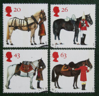 All The Queen's Horses Pferd Paard (Mi 1701-1704) 1997 Used Gebruikt Oblitere ENGLAND GRANDE-BRETAGNE GB GREAT BRITAIN - Gebruikt