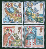 Religious Anniversaries St Columba Mi 1684-1687 1997 Used Gebruikt Oblitere ENGLAND GRANDE-BRETAGNE GB GREAT BRITAIN - Gebraucht