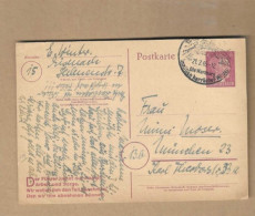 Los Vom 20.05 - Ganzsache-Postkarte Aus Eisenach 1945 - Briefe U. Dokumente
