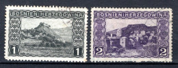 BOSNIE HERZEGOVINA Yt. 29/30° Gestempeld 1906 - Bosnia Erzegovina