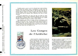 Rare Feuillet PAC (précurseur De CEF) De 1971 - Les Gorges De L’Ardèche - 1970-1979