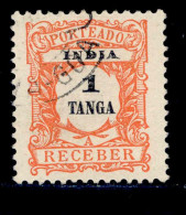 ! ! Portuguese India - 1904 Postage Due 1 Tg - Af. P07 - Used - Portugees-Indië