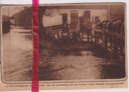 Heugem Bij Maastricht - Watersnood, Overstromingen - Orig. Knipsel Coupure Tijdschrift Magazine - 1925 - Zonder Classificatie