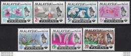 1965 Pahang Malaysia Flowers 7v. MNH SG N. 87/93 - Andere & Zonder Classificatie