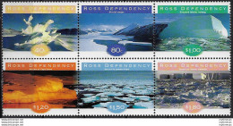 1997 Ross Dependency Ice Formation 6v. Block MNH SG. N. 54/59 - Autres & Non Classés