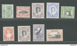 1942-49 TONGA - Stanley Gibbons N. 74-82 - Serie Di 9 Valori - MLH* - Other & Unclassified