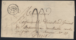 France - LaC Taxée Obl. Vatan Pour Paris - 13/08/1849 - 1849-1876: Période Classique