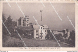 Cm592 Cartolina Croce Serra Albergo Belvedere E Castello Rubino Torino 1926 - Andere & Zonder Classificatie