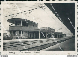 Bu180 Cartolina Viareggio Nuova Stazione Interno 1935 Provincia Di Lucca Toscana - Lucca