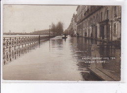 ANGERS: Inondations 1910, Le Quai Ligny - Très Bon état - Angers