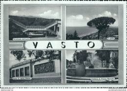 Ba608 Cartolina Vasto 4 Vedute Chieti Abruzzo - Chieti