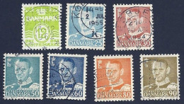Dänemark 1952, Mi.-Nr. 332-338, Gestempelt - Oblitérés