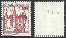 Deutschland, 1978,  Mi.-Nr. 996 R, Mit Nr. 155 , Gestempelt - Francobolli In Bobina