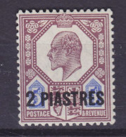 British Levant 1905 Mi. 24, 2 Pia Auf 5p. König King Edward VII. Overprinted Aufdruck Surchargé, MH* - Britisch-Levant