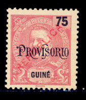 ! ! Portuguese Guinea - 1913 D. Carlos Local Republica 75 R - Af. 142 - MNGAI - Portugiesisch-Guinea