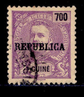 ! ! Portuguese Guinea - 1919 D. Carlos Local Republica 700 R - Af. 173 - Used - Guinea Portoghese