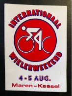 Maren-Kessel -  Sticker - Cyclisme - Ciclismo -wielrennen - Wielrennen