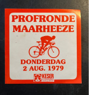 Maarheeze -  Sticker - Cyclisme - Ciclismo -wielrennen - Wielrennen