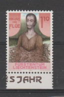 Liechtenstein 1987 500th Anniversary Of Nicholas Of Flue With Bottom Selvage ** MNH - Unused Stamps