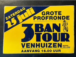 3 Bantour Venhuizen -  Sticker - Cyclisme - Ciclismo -wielrennen - Wielrennen