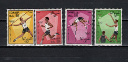 Somalia 1968 Olympic Games Mexico, Javelin, Athletics, Basketball Set Of 4 MNH - Zomer 1968: Mexico-City