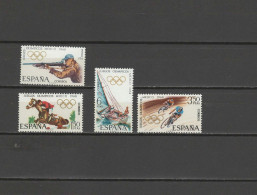 Spain 1968 Olympic Games Mexico, Shooting, Equestrian, Sailing, Cycling Set Of 4 MNH - Summer 1968: Mexico City