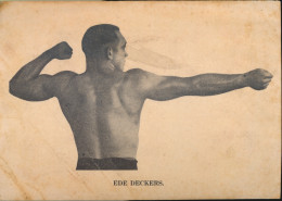 EDE DECKERS. .  GR.FORMAAT  15 X 11,5 CM - Boxing