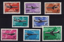 HUNGARY 1977 Aeroplanes, Maps MNH - Aviones