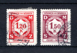 BOHEMEN EN MORAVIE Yt. S7/8° Gestempeld 1940 - Used Stamps
