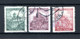 BOHEMEN EN MORAVIE Yt. 26/28° Gestempeld 1939-1940 - Used Stamps