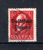 BAYERN Yt. 119° Gestempeld 1919 - Usados